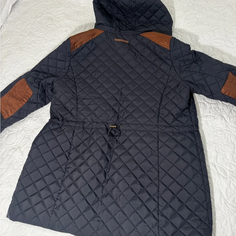 Polo Ralph Lauren Black Quilted Jacket with Brown Details-women’s - Picture 10 of 13